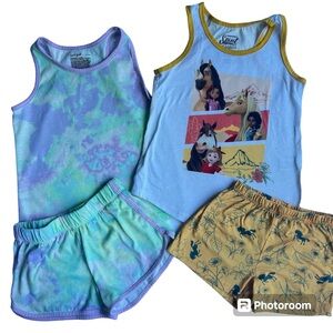 Car & Jacket/ Spirit- Girls’ Shorts/Tank Top Matching Set Pajamas Size 6